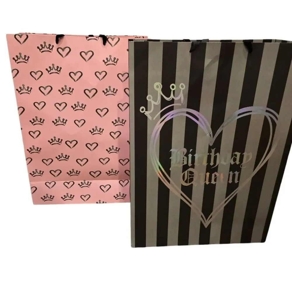 Juicy Couture Home 2-PC Birthday Queen &‎ Heart Crown Gift Bag Set